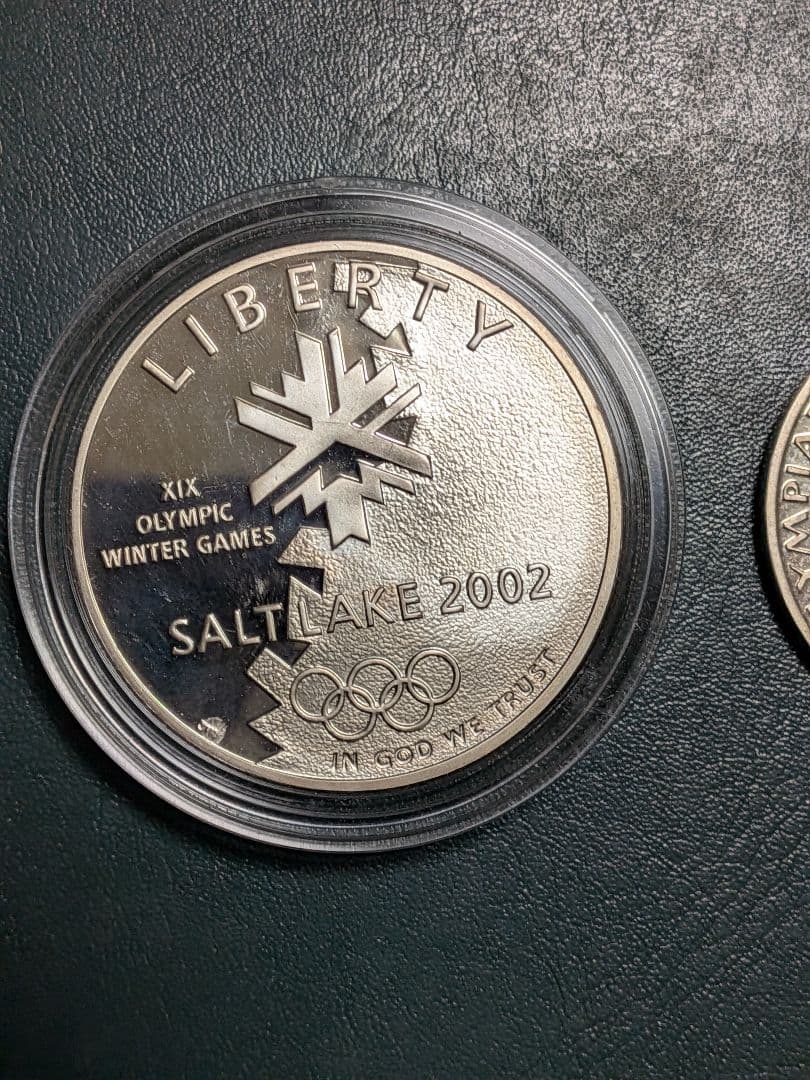 ソルトレイク·ミュンヘンオリンピック銀貨2枚組!!