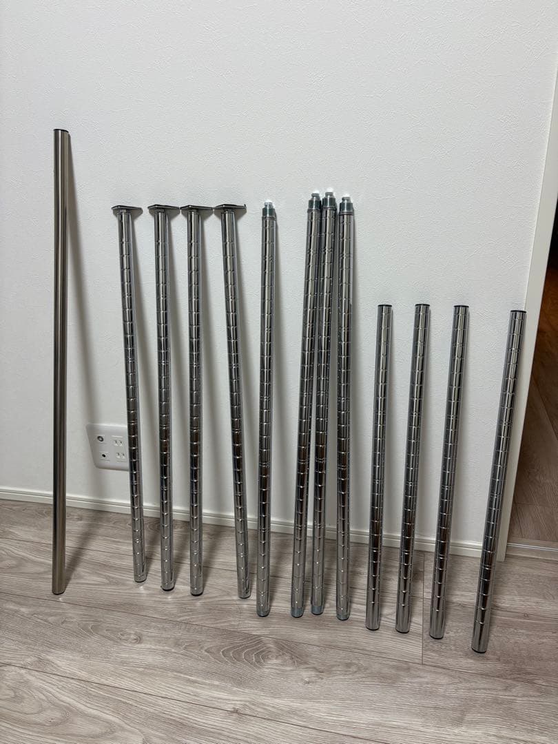 直取限定 スチールラック 幅90cm x 奥行45cm x 最大高さ210cm