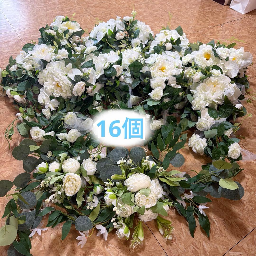 ホワイトピオニー造花アレンジメント