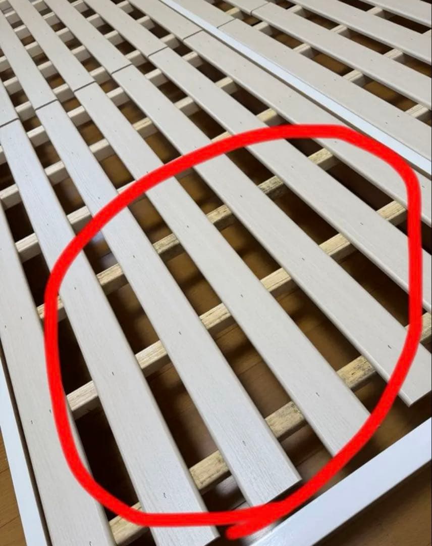 ニトリダブルベッドフレーム ダブルベッド フレーム 白 NITORI