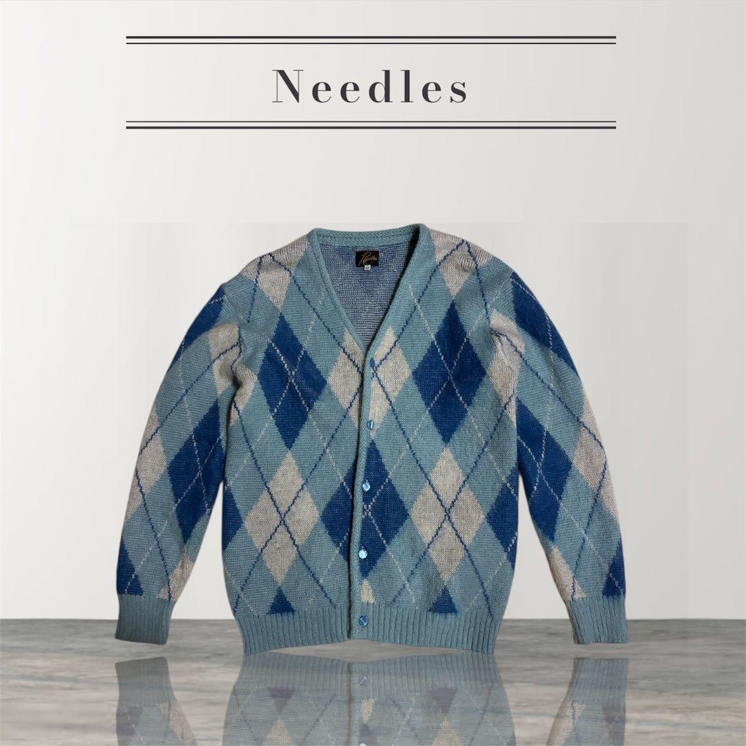ベ*パ様 Needles モヘア アーガイルカーディガン XS ネペンテス