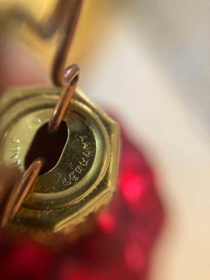 vintage クリスマスオーナメント　インゲグラス　6個