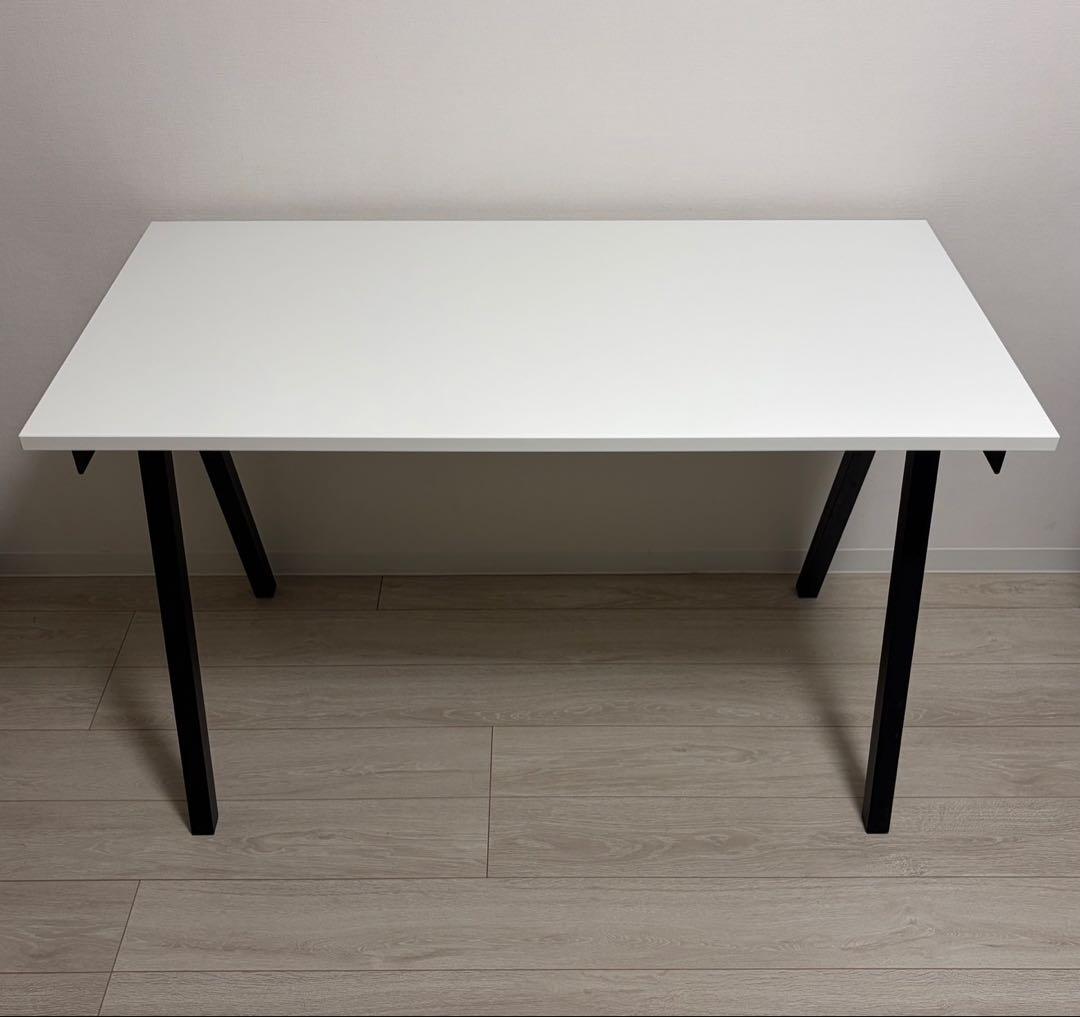 IKEA トロッテン デスク ホワイト/チャコール 120×60cm