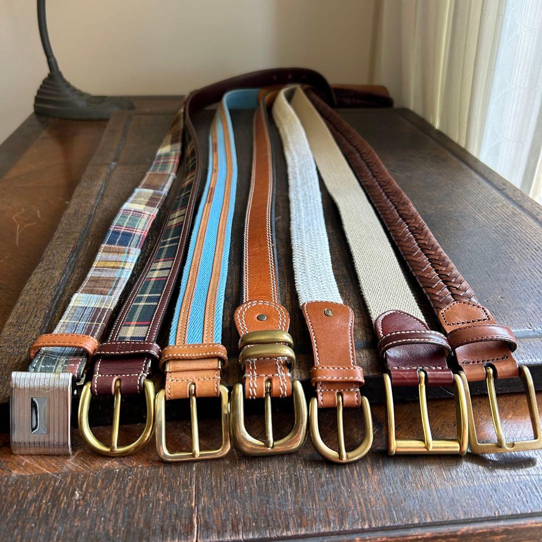 MENS上質アメカジベルト美品8本まとめて！