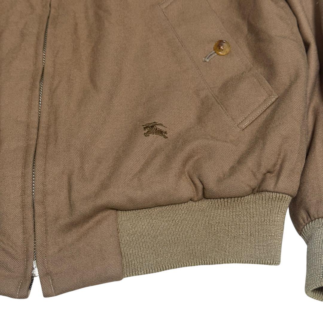 塩*び様 バーバリーズ　ハリトンジャケット　G9 ノバチェック　ロゴ刺繍　ラムウ