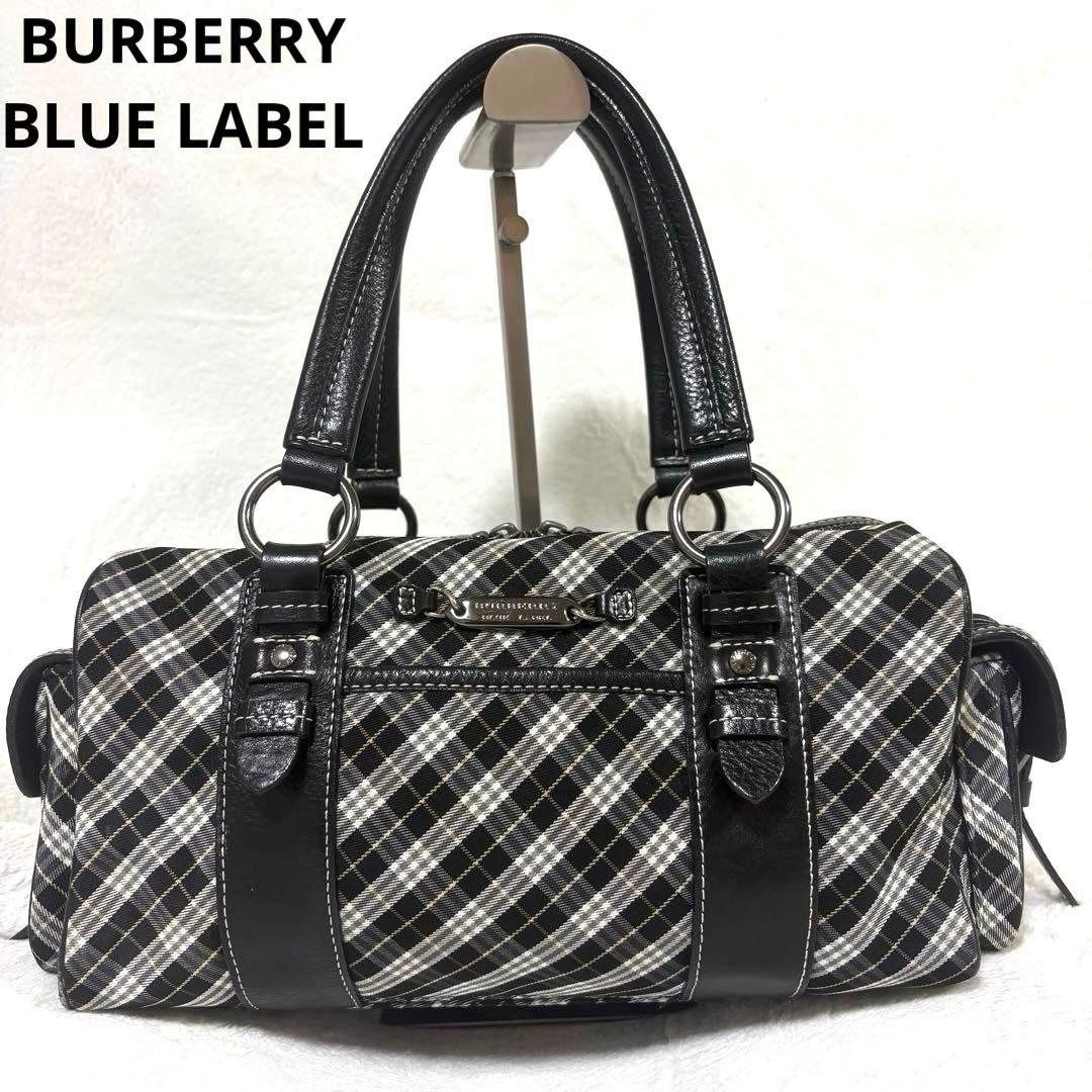 希少✨バーバリーブルーレーベル　ボストンバッグ　チェック　Y2K