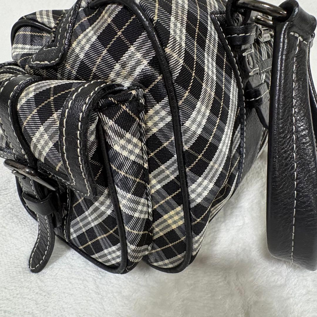 希少✨バーバリーブルーレーベル　ボストンバッグ　チェック　Y2K