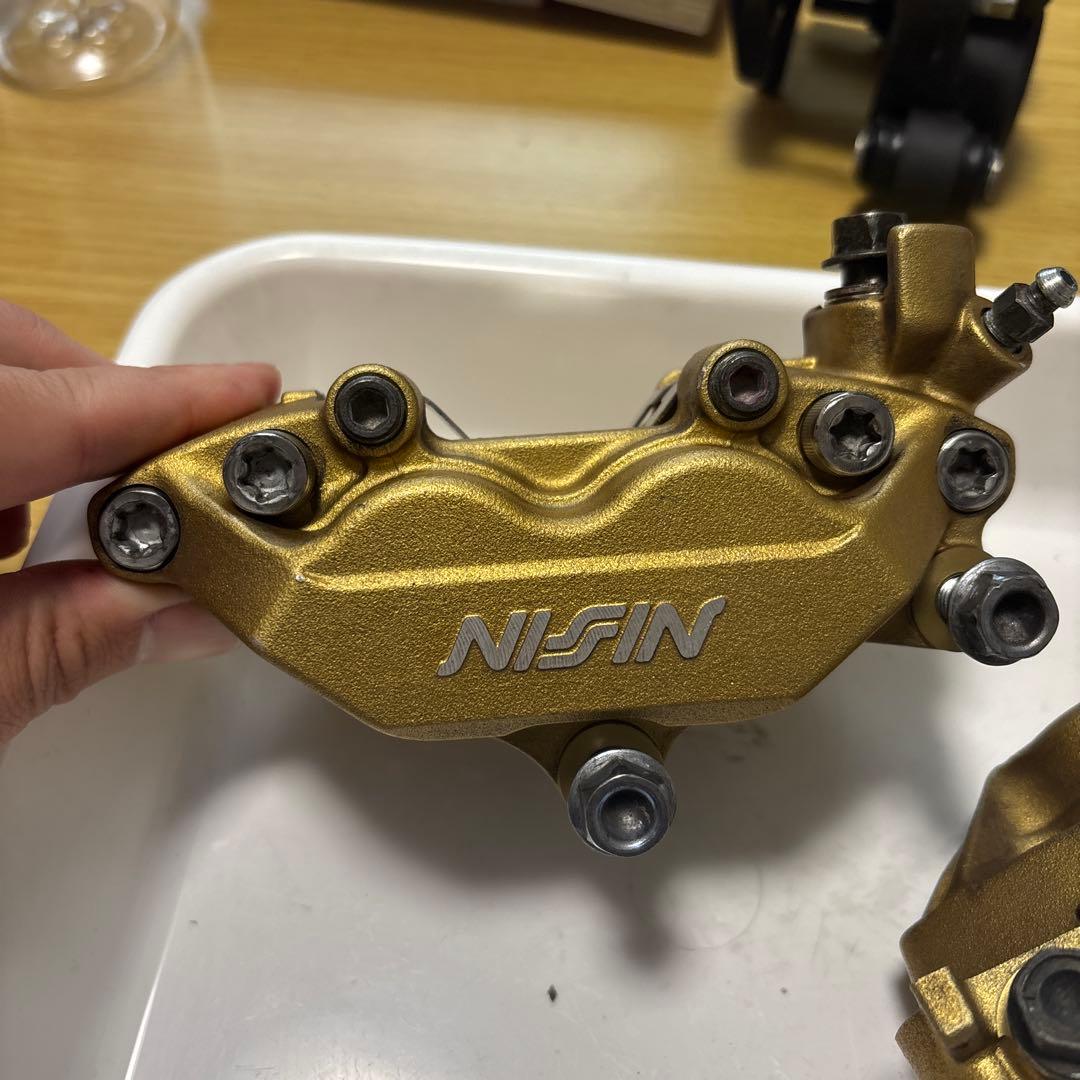 cb400sf NISIN ブレーキキャリパー ゴールド 2個セット