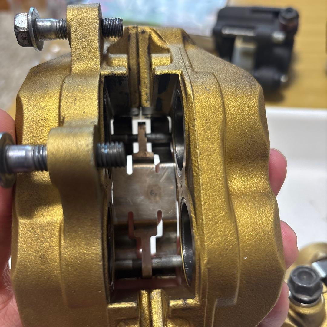 cb400sf NISIN ブレーキキャリパー ゴールド 2個セット