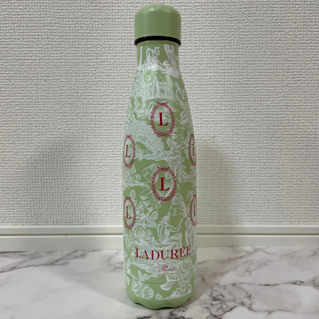 LADURÉE ラデュレ　グリーン　緑色　ピンクロゴ　水筒 500ml 箱無し