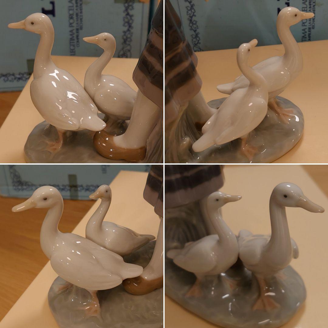 【極美品 絶版 箱付】リヤドロ LLADRO 5202「少女と2匹のアヒル」