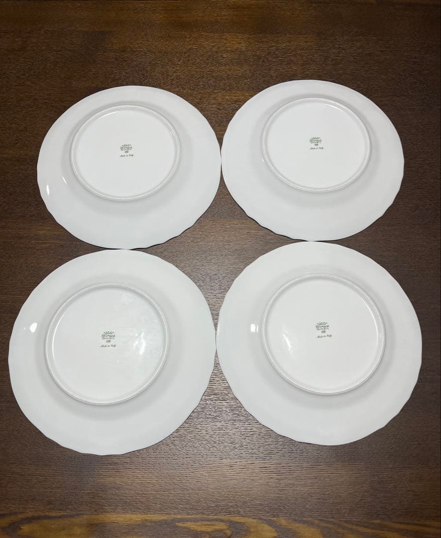 リチャードジノリ ベッキオ・ホワイト プレート26cm 4枚セット