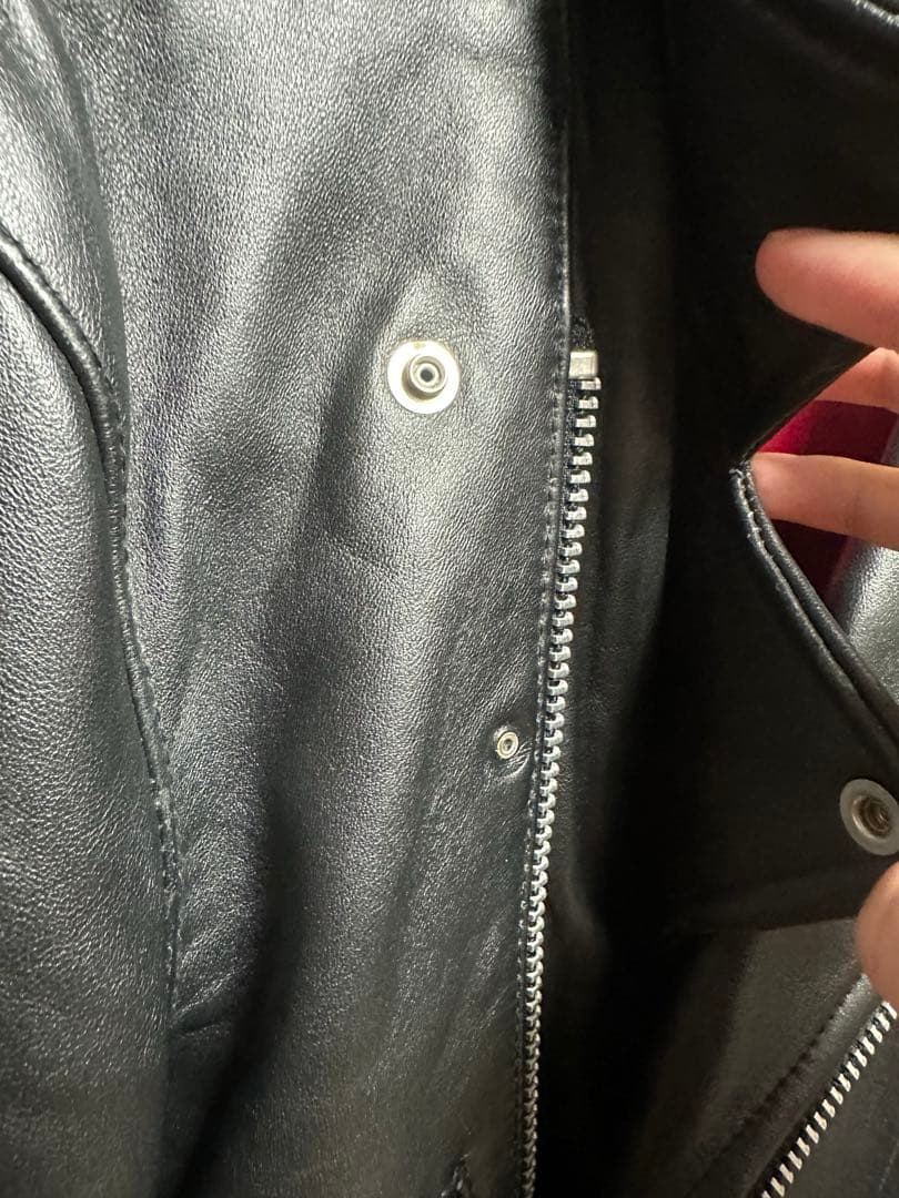 ダブルライダースジャケット　羊革　定価29480円