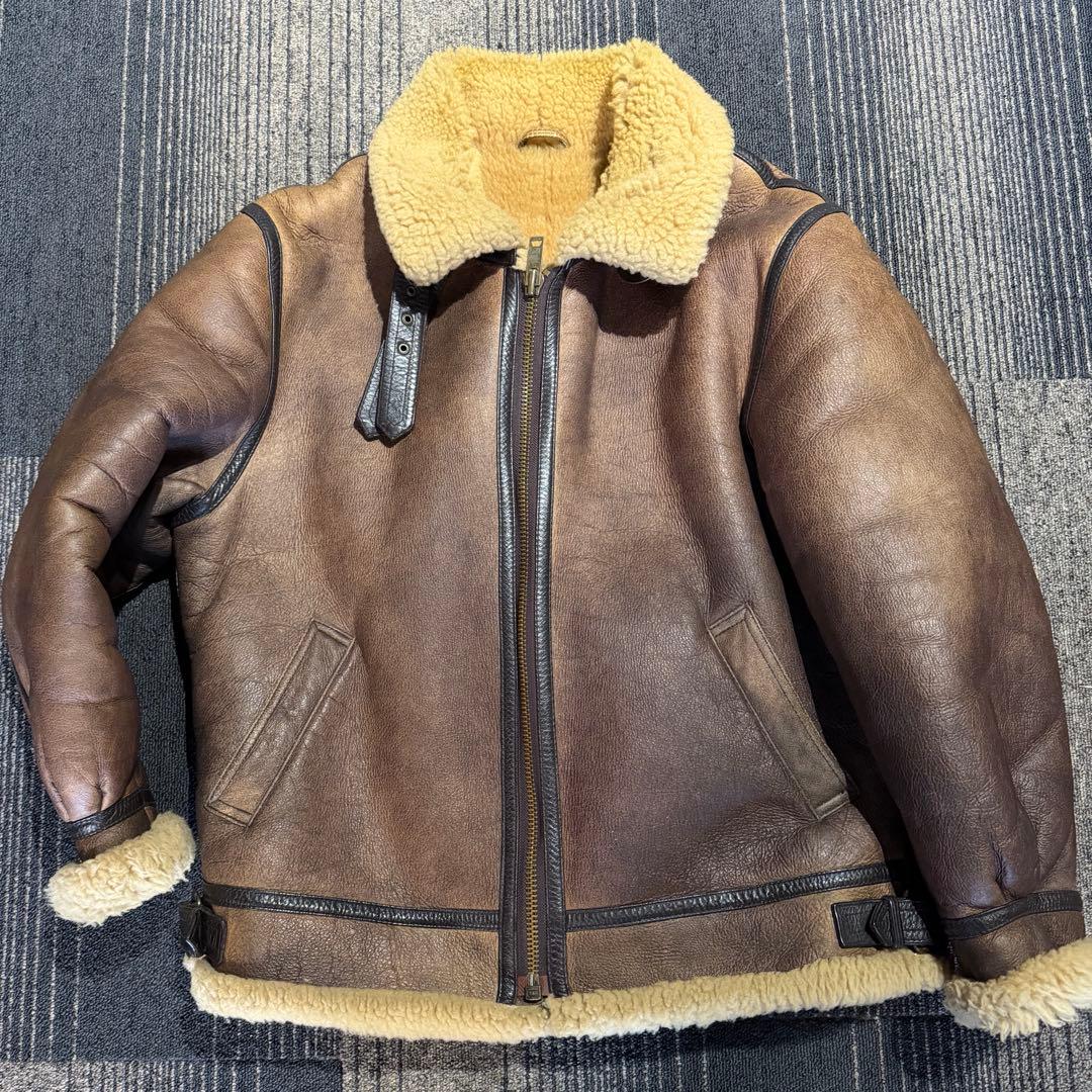 ムートンジャケット B-3 フライトジャケット　リアル羊革