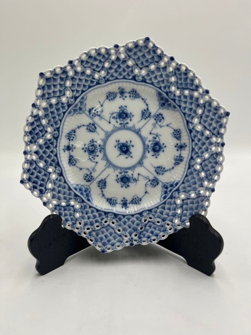 ロイヤルコペンハーゲン ダブルレース ヘキサゴナプレート 636