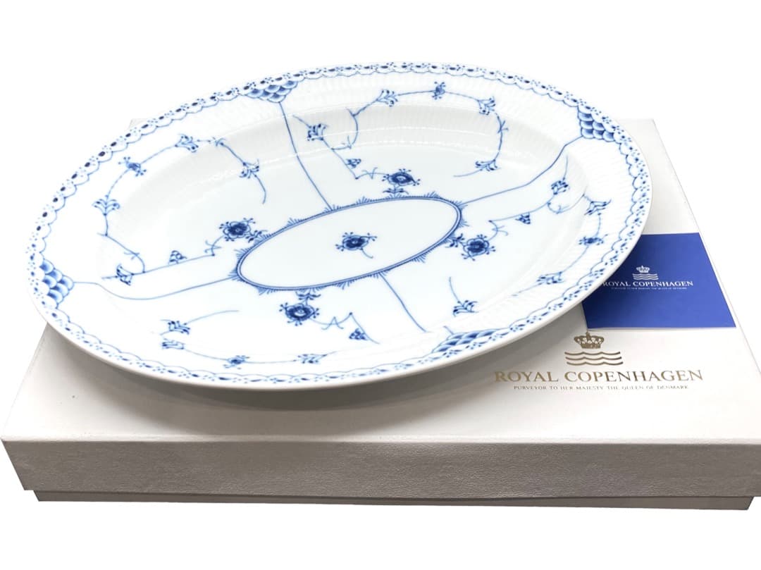 390-760【ロイヤル コペンハーゲン　オーバル ディッシュ　36.5cm】