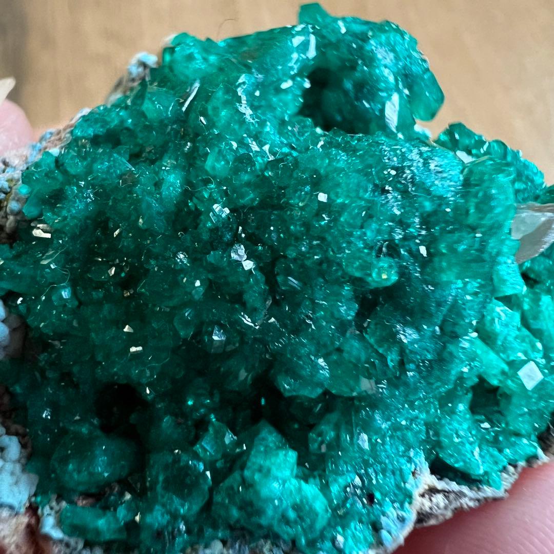 ダイオプテーズ セルサイト プランヘ石  共生 鉱物 標本 原石