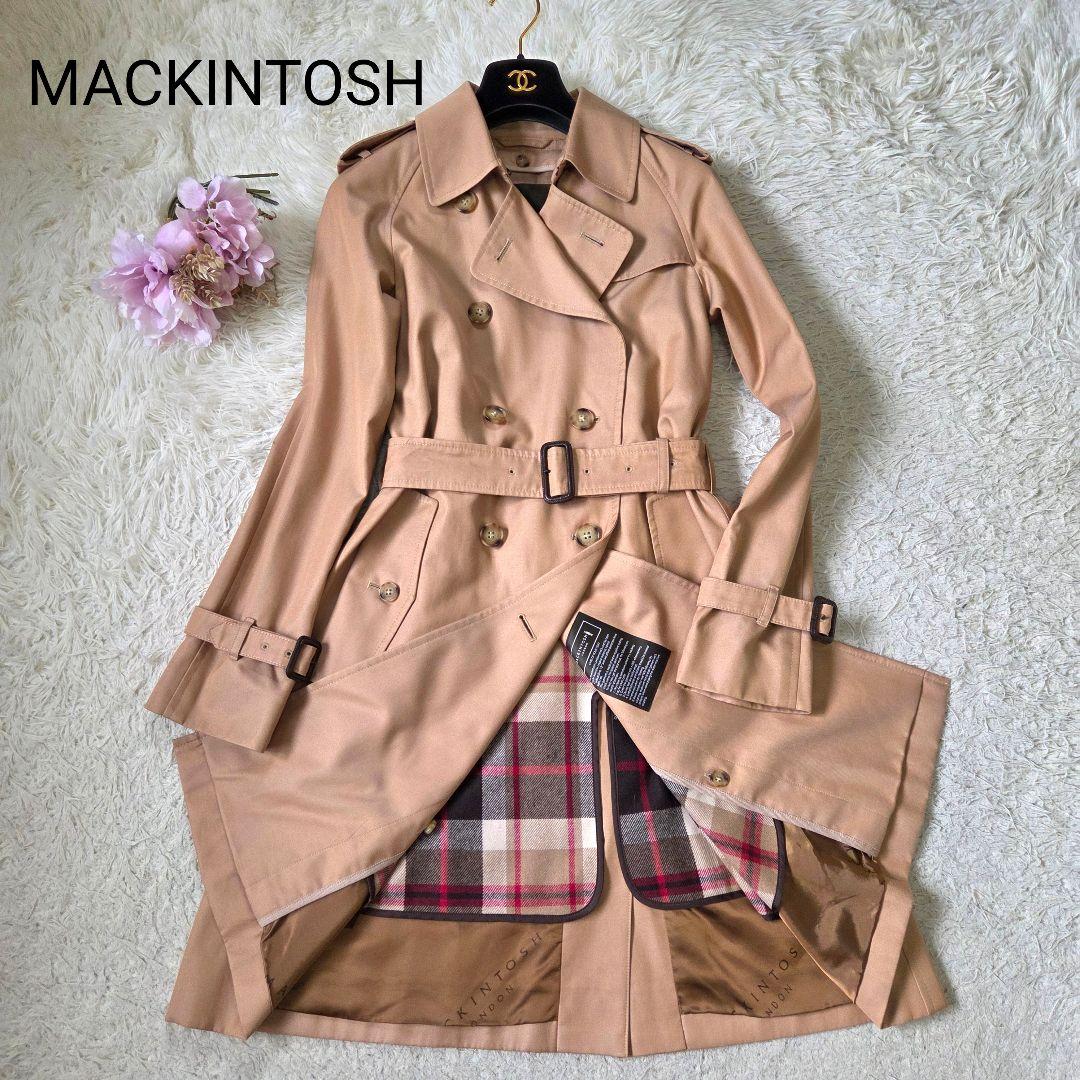 美品 マッキントッシュ トレンチコート ブラウンベージュ ライナー 36S