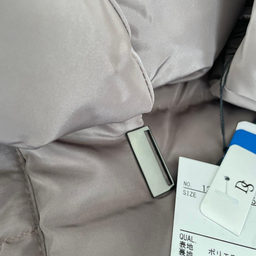 ８１５５【新品】レディースミセス　アウター　ゆったり３L ダウンコート　ベージュ