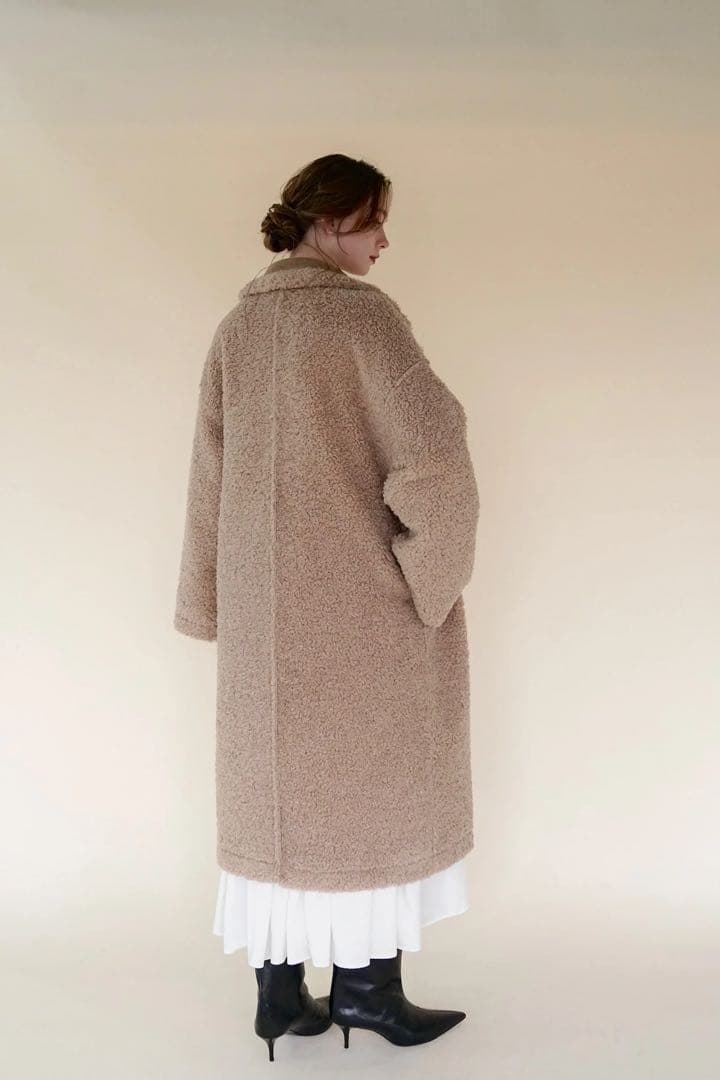 【美品】acka リバーシブル　ボアコート　サイズ1 ロングコート