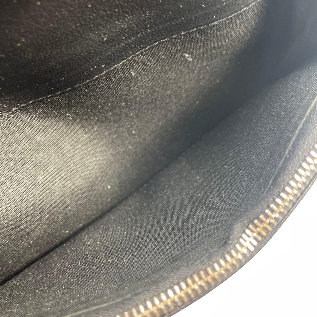 ディオールオム　長財布　メンズ　レザー　ブラック