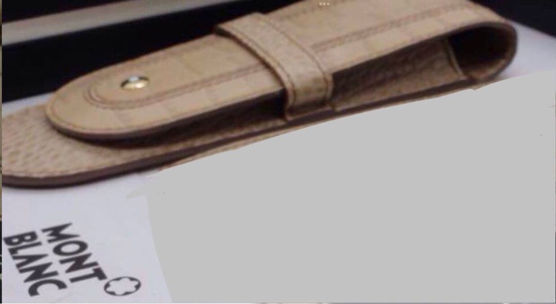 最高級パリの香り★モンブラン　ボエム・クロコデザイン本革製ペンポーチ2〜3本差し