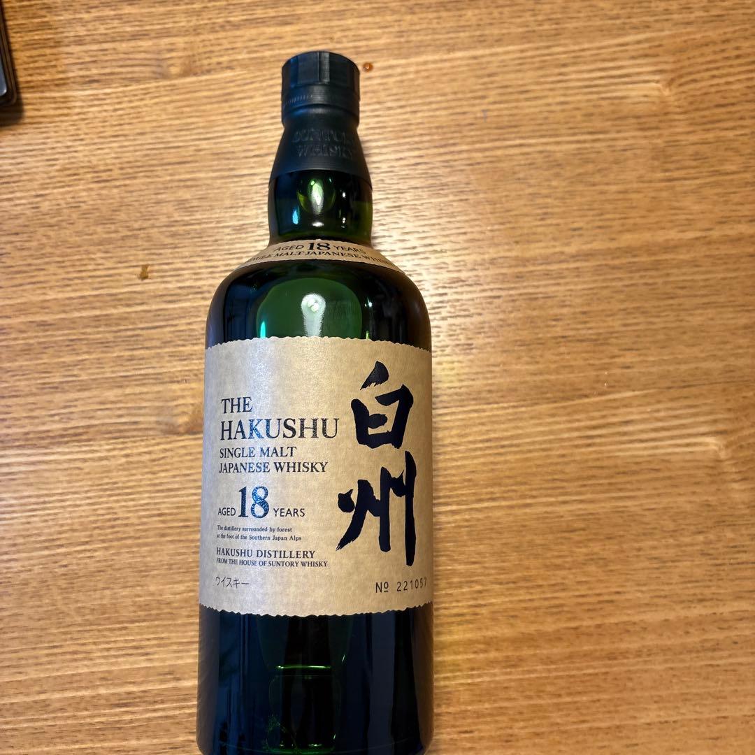 Hakushu 18 Years シングルモルトウイスキー 700ml