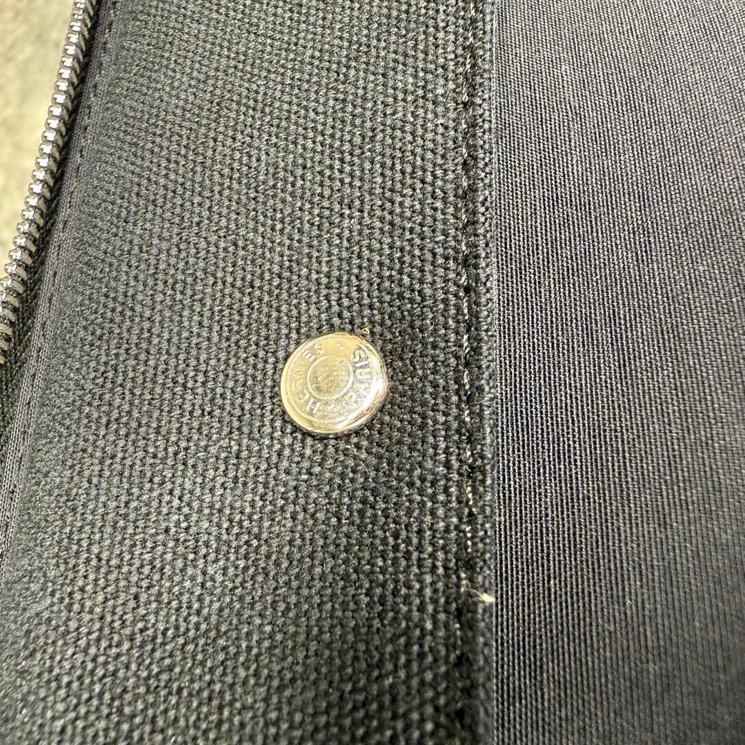 美品 エルメス hermes フールトゥ パースPM ウォレット ブラック