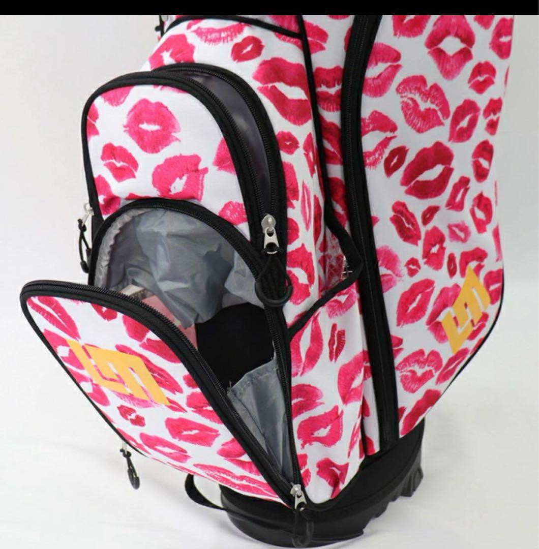 LOUDMOUTH キスマーク柄 軽量　新品 9インチキャディバッグ