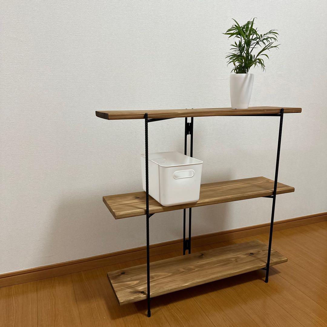 アイアンシェルフ　アイアンラック　折り畳みラック　什器　飾り棚　観葉植物棚