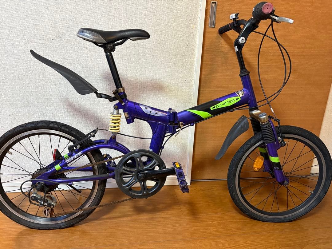 エヴァンゲリオン初号機イメージ 折りたたみ自転車｜EVA-01 TEST風｜