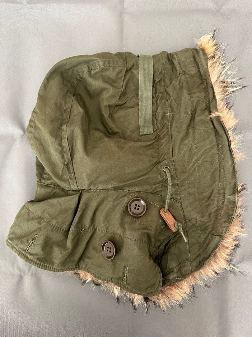 M-51 モッズコート用フード　縞