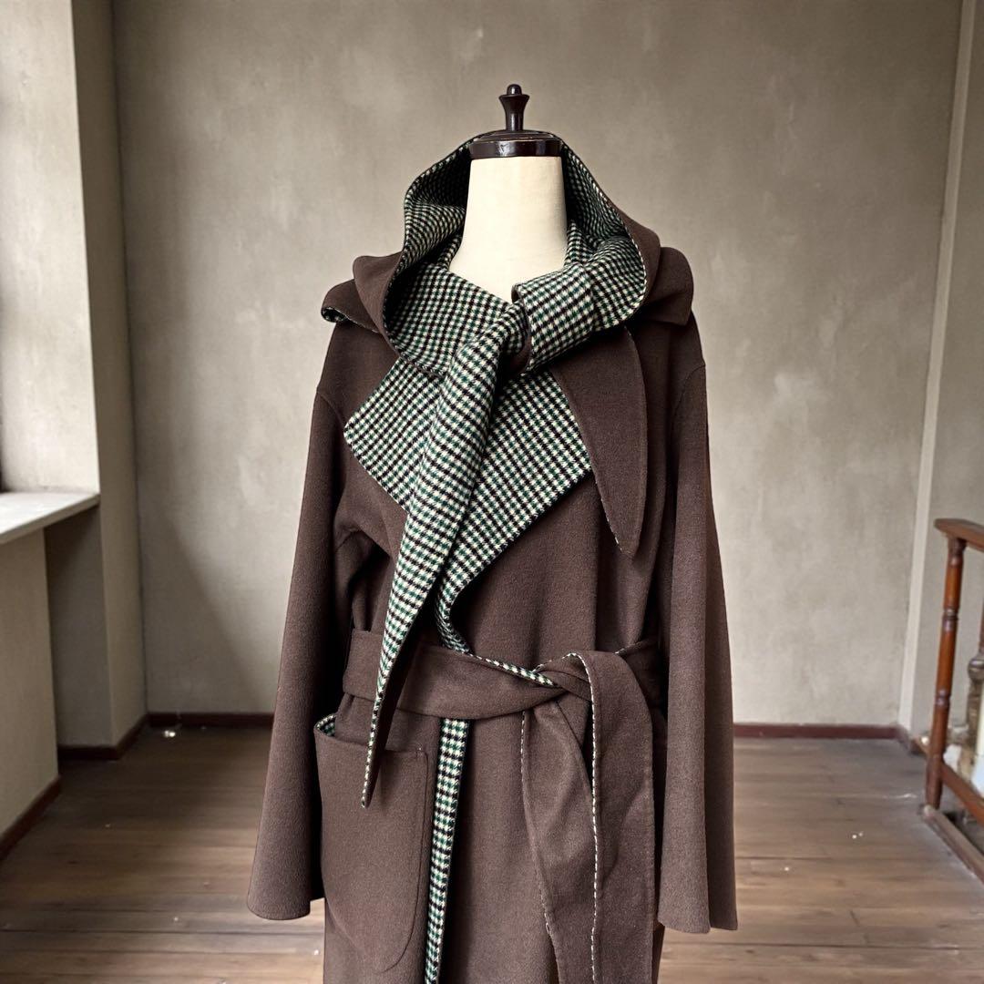 【美品】ウール100 UNITED ARROWS ６ロクリバーシブルコート36