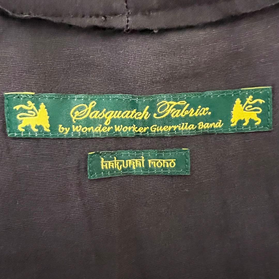 『Sasquatch fabrix』　スーベニア　ガウンシャツ　金刺繍　龍　L