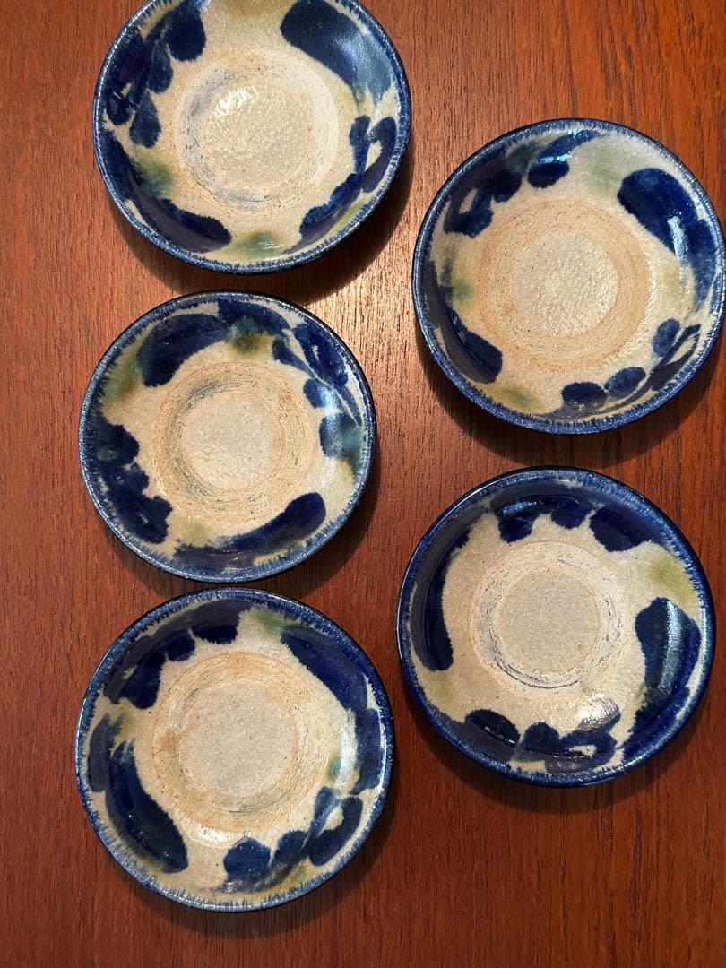 ★SALEのやちむん 民藝 読谷山焼 北窯 宮城正亨 4寸皿 豆皿 小皿