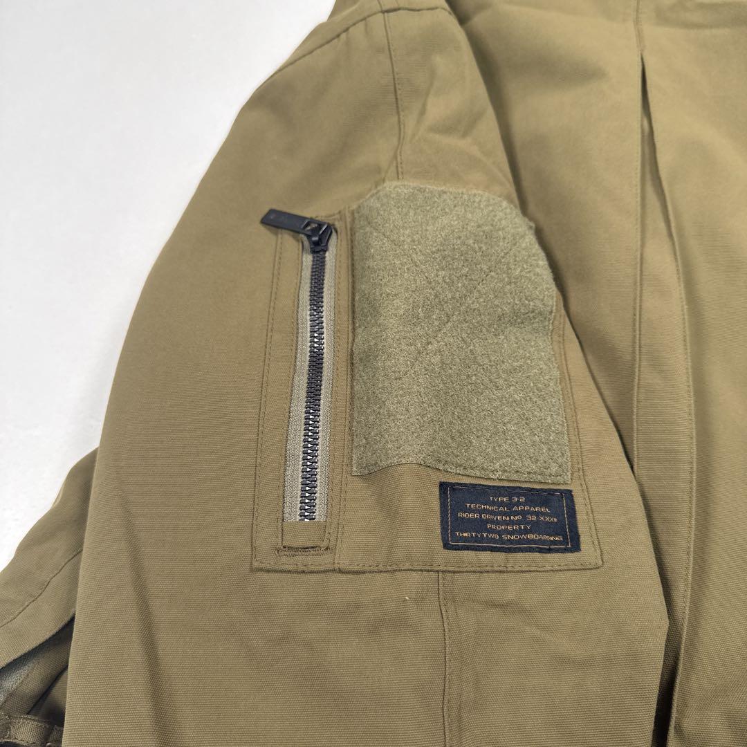 新品　THIRTYTWO LODGER 中綿パーカージャケット 防風 防水 保温