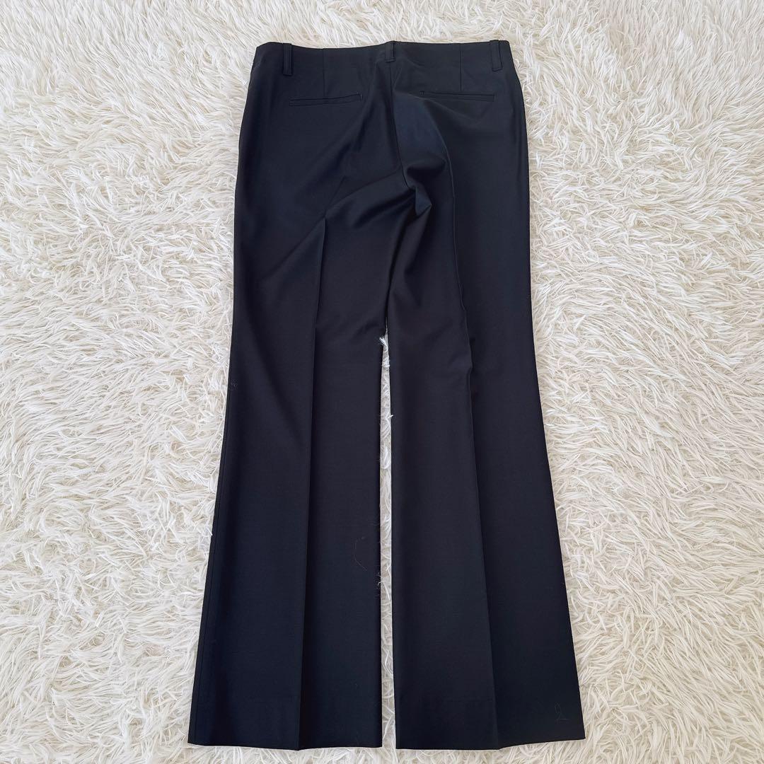 美品✨セオリーリュクス EXECUTIVE ノーカラー パンツスーツ 紺 M〜L