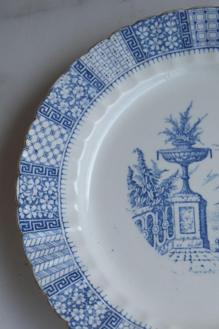 2枚組　美品　リュネビル　DENTELLE（レース）皿　フランスアンティーク