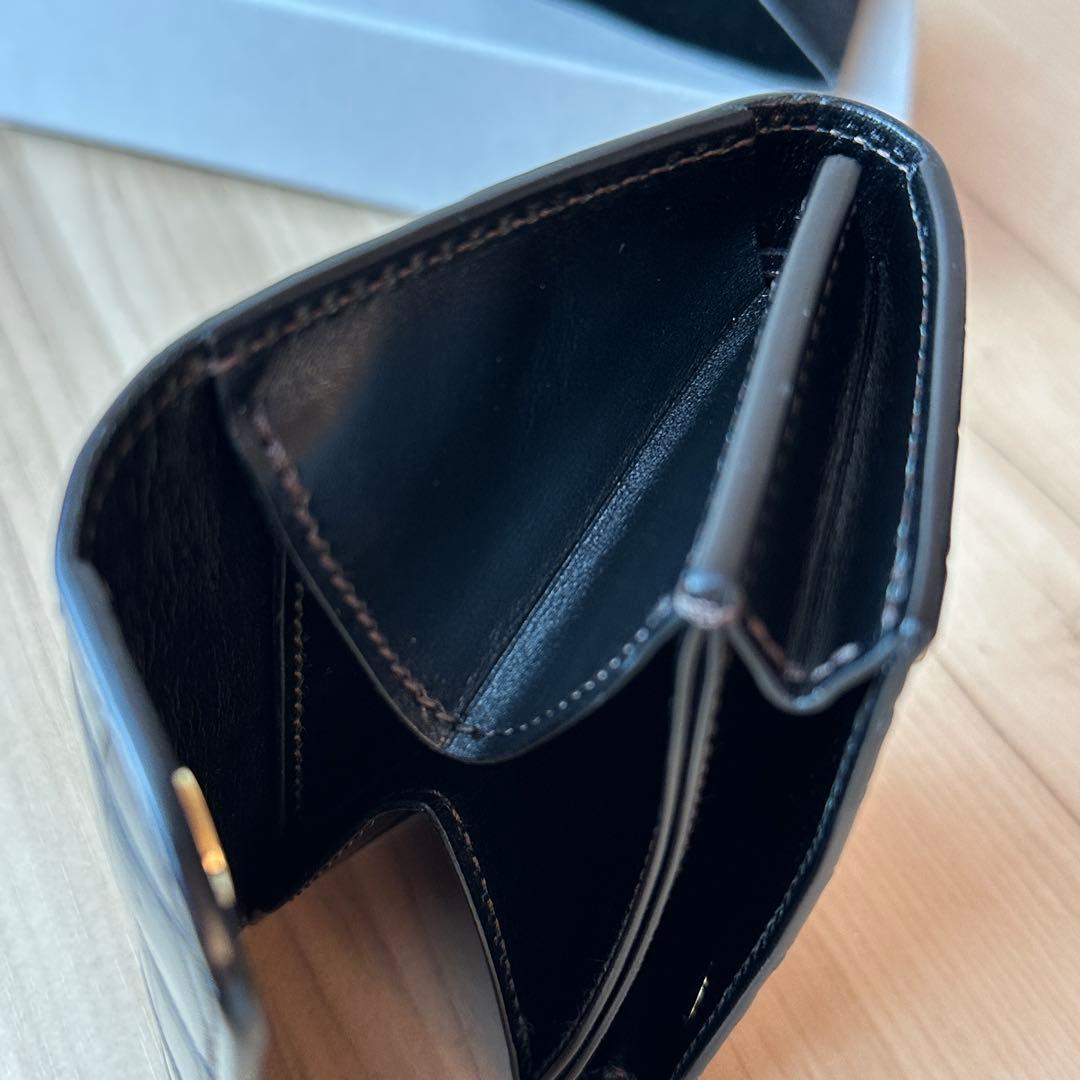 ワイルドスワンズ ポント クロコ ブラック【極美品】　小銭入れカバー付き