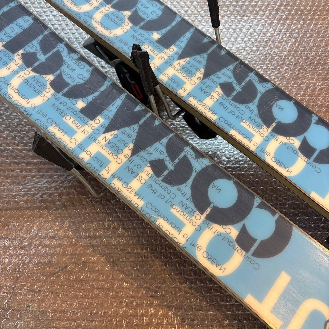 コスミックサーフ　サロモン　ショートスキー板　調整ビンディング付　工具不要