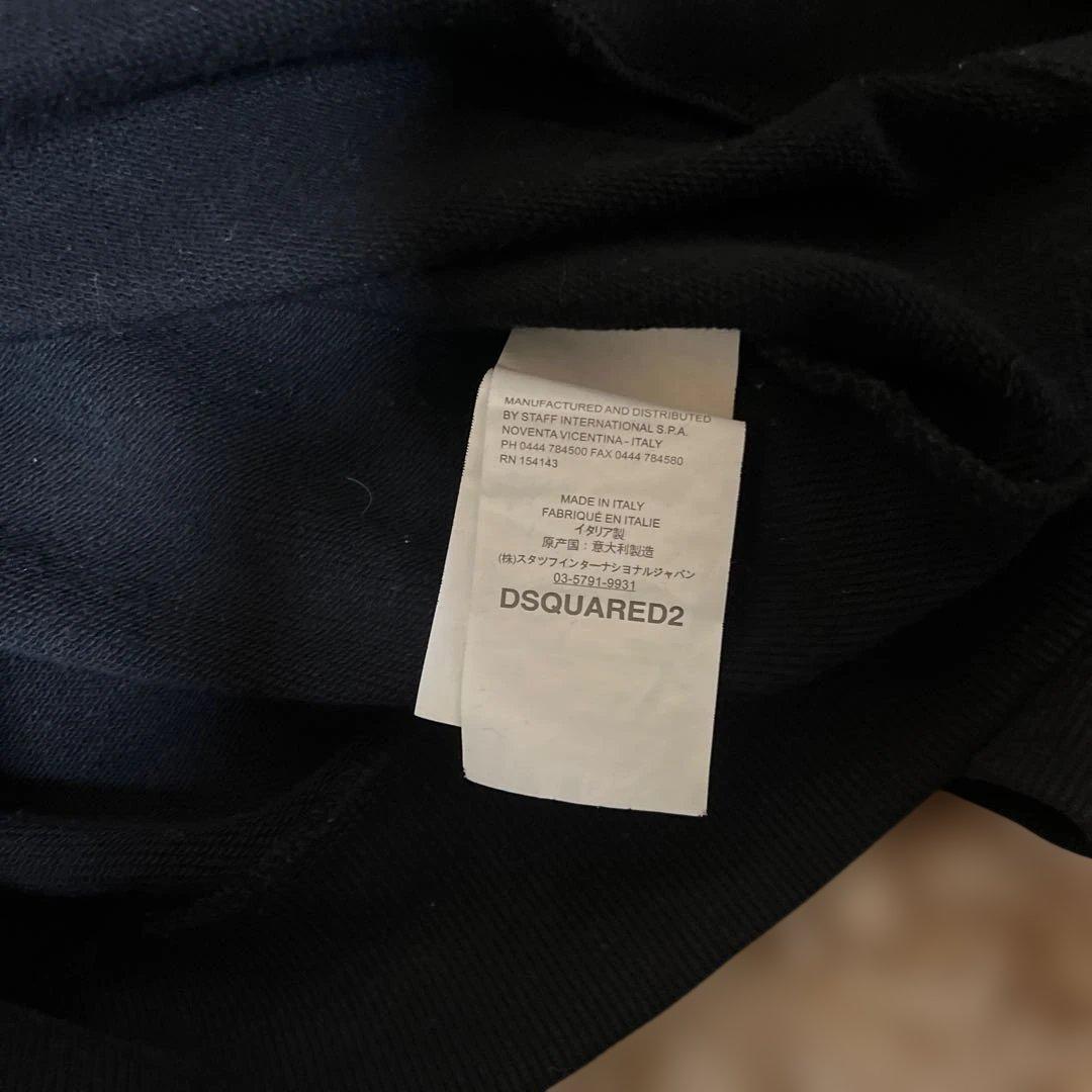 DSQUARED2 ブラック パーカー Lサイズ