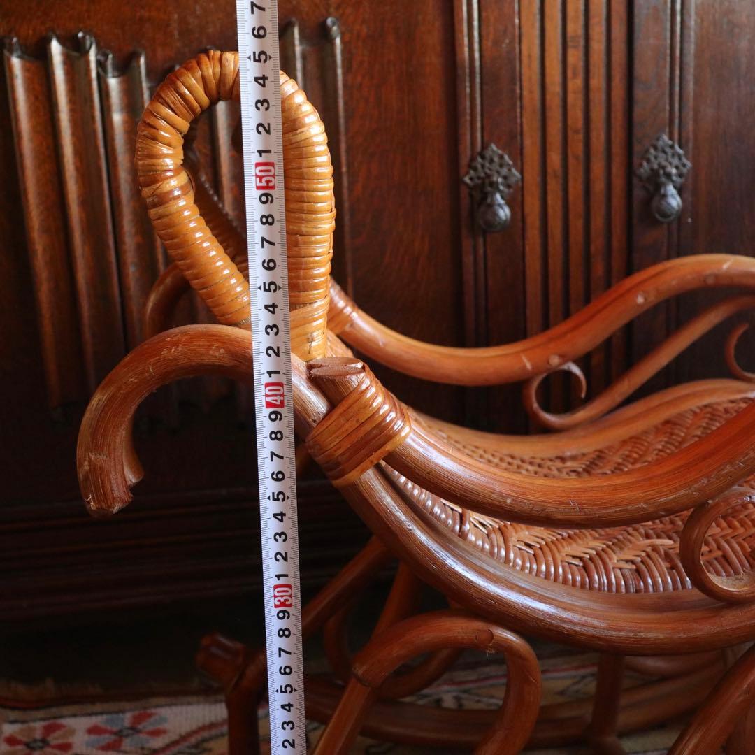 ロッキングチェア　キッズチェア　ラタン　籐