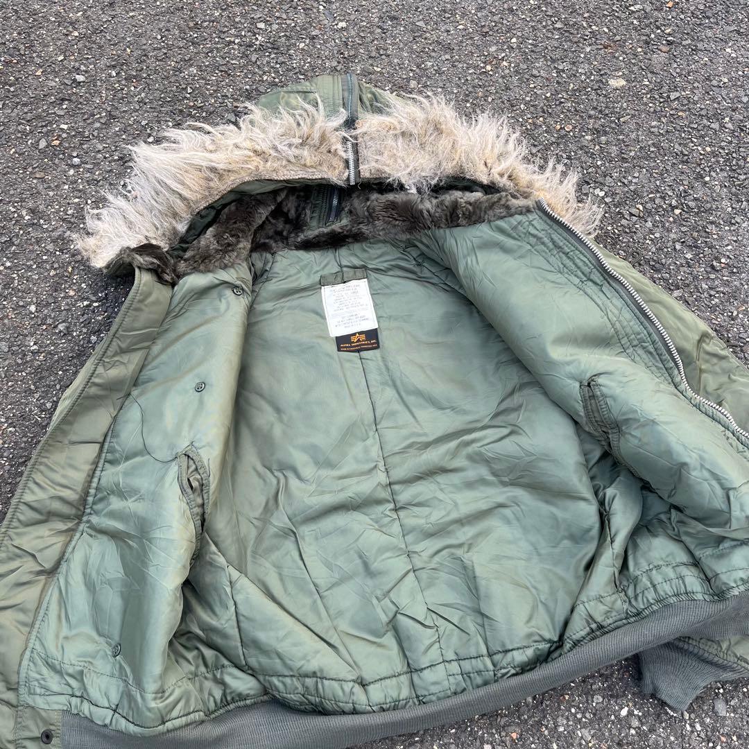 ALPHA 80s 90s n2b USA製　フライト　ファー　短丈　y2k