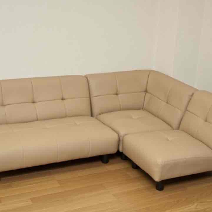 50%OFF！DOMINO　コーナーソファ3点セット