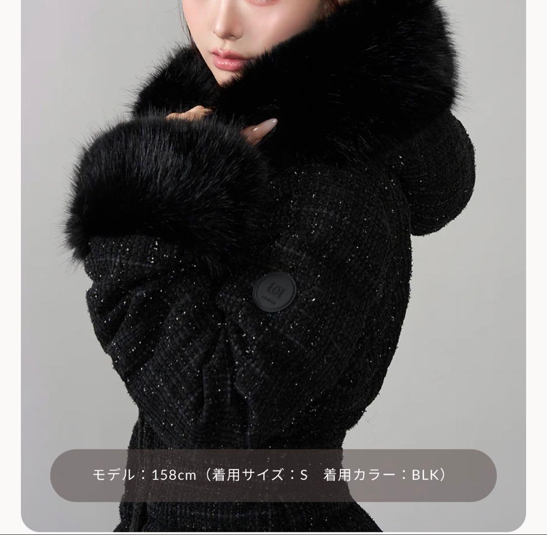 ダーリッチ　レディミディ　ツイート　ダウンコート　Sサイズ