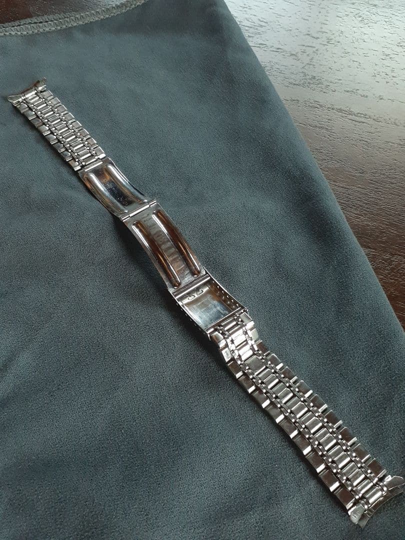 高品質 18mm OMEGA 純正品 7連 ブレスレット 弓管 エンドピース付き