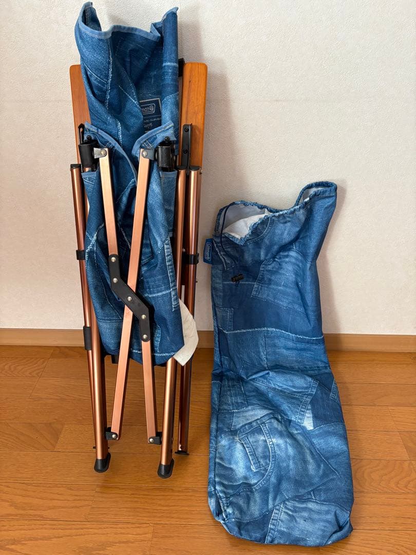 コールマン　モンロー　インディゴ　デニム調チェアー　希少！冬キャン！