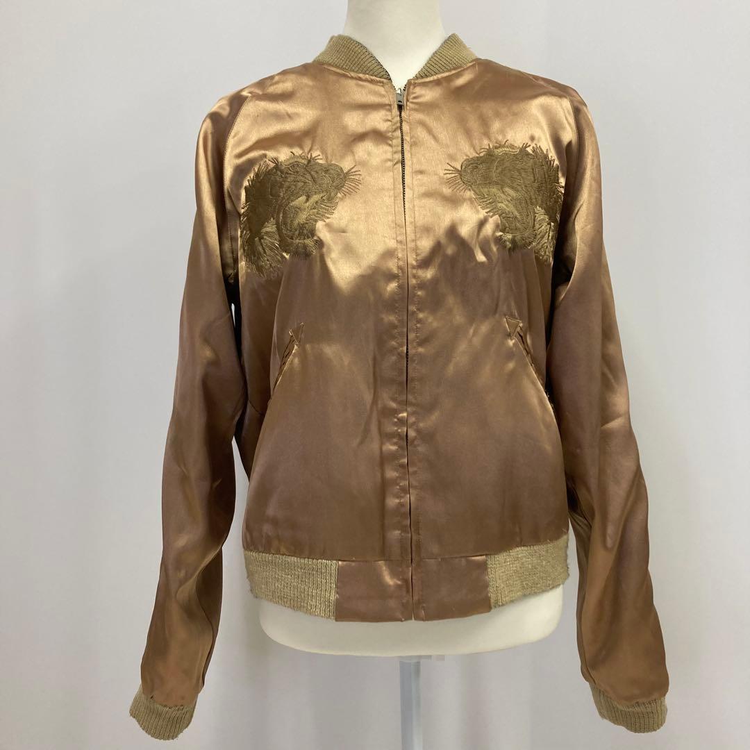 【aiko着用】 テーラー東洋 スカジャン リバーシブル スカル 金虎 M