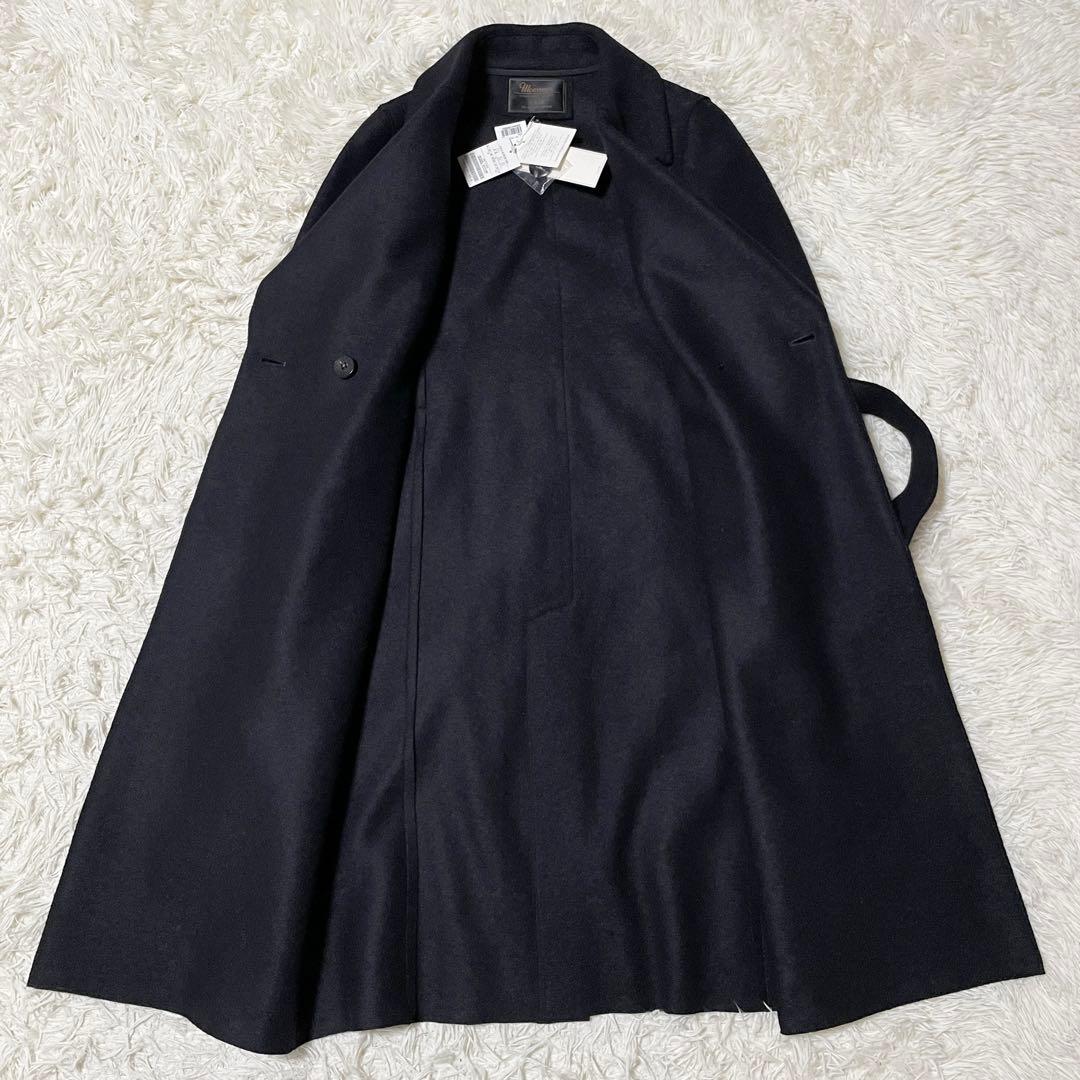 【未使用品】23区 moessmer ダブル チェスターコート ネイビー 38