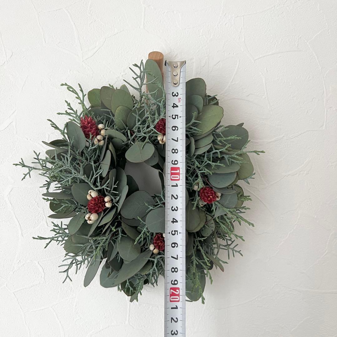 【SALE】ポポラスとブルーアイスのクリスマスリース* * *ラッピング無料